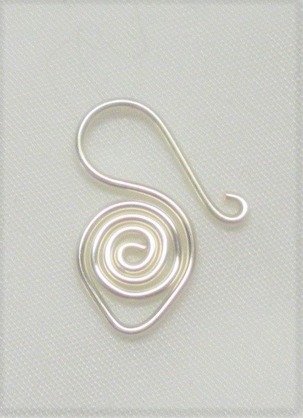 Judy Larson's Wire Basics - Simple Swan Hook - , Findings & Components, Toggles & Clasps, Earwire & Headpin, Coiling, Coiling Wire, Wire Coiling, coiled wire swan hook